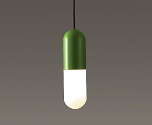 LUMILUCE MODERNO LOTTIE E27x1 GREEN+FROSTED SUSPENDED LAMP