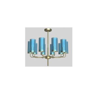 LUMILUCE MODERNO KELLEY E14x10 GOLDEN SUSPENDED LAMP IP20