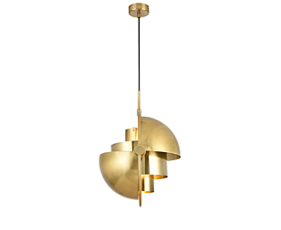 LUMILUCE MODERNO VARGAS E27x1 GOLDEN SUSPENDED LAMP