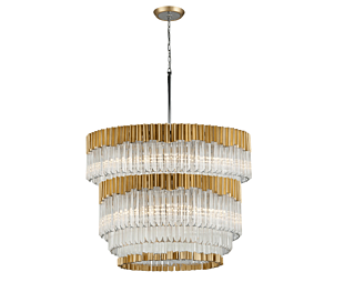 LUMILUCE MODERNO CLEVERFACE E14x13 GOLDEN+CLEAR SUSPENDED LAMP