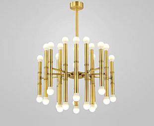 LUMILUCE CONTEMPORARY ISTHAN E14x30 GOLDEN SUSPENDED LAMP