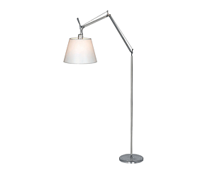 LUMILUCE CONTEMPORARY LUCASTA E27x1 SLIVER+WHITE TABLE LAMP