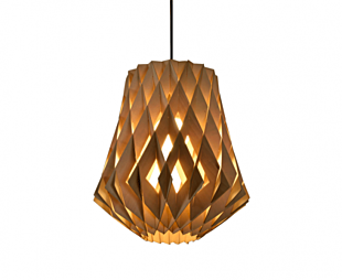 LUMILUCE CONTEMPORARY SPRUCE E27x1 WOODEN SUSPENDED LAMP