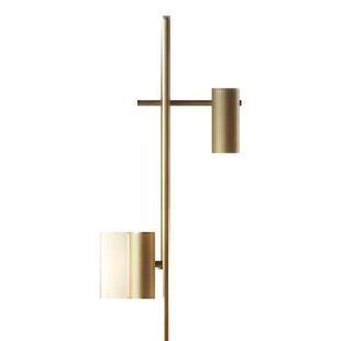 BRASS FLOOR LAMP WITH GOLD BASE