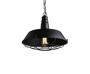 LUMILUCE VINTAGE FOSTER E27x1 BLACK SUSPENDED LAMP