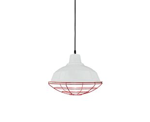 LUMILUCE VINTAGE BRADLEY E27x1 WHITE+RED SUSPENDED LAMP