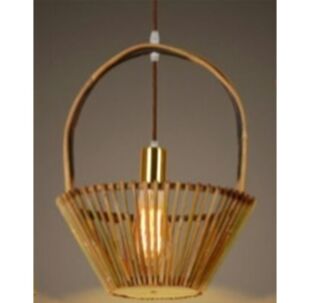 LUMILUCE VINTAGE STICKS BLACK+WOODEN SUSPENDED LAMP E27x1 