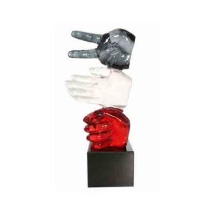 ROCHAMBEAU VIDRO BLANCO FIGURINE