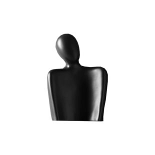 MODERN RESIN ABSTRACT FIGURES BLACK