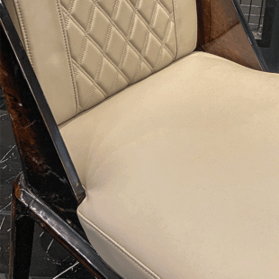 LEATHER & BLACK LUXURY DINING CHAIR