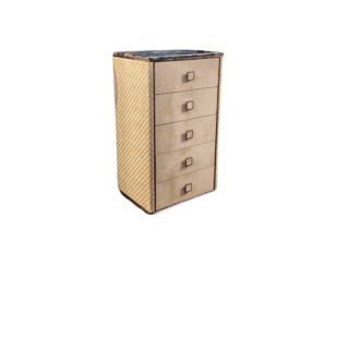 CLASSIC VEROCASA MARBLE & FABRIC OFFICE DRAWERS
