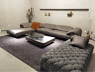 VEROCASA STAINLESS STEEL + IMPORTED LARCH + GENUINE LEATHER LIVING LEATHER SOFAS FURNITURE
